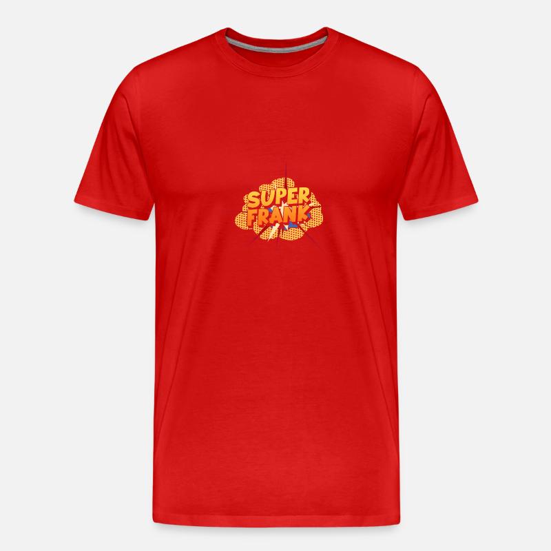 Frank - Männer Premium Bio T-Shirt - Rot