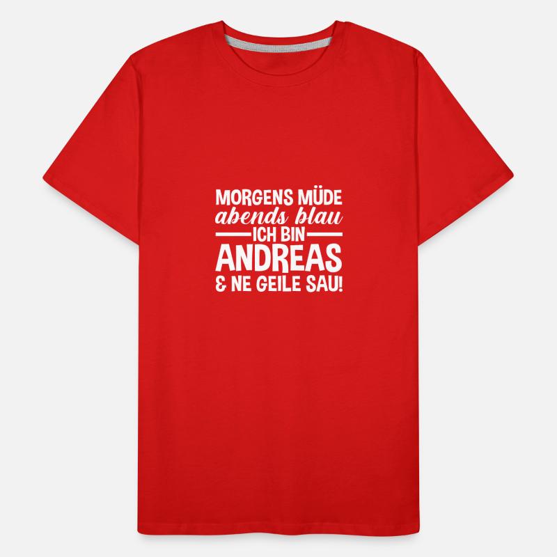 First name Andreas Men's Premium Organic T-Shirt