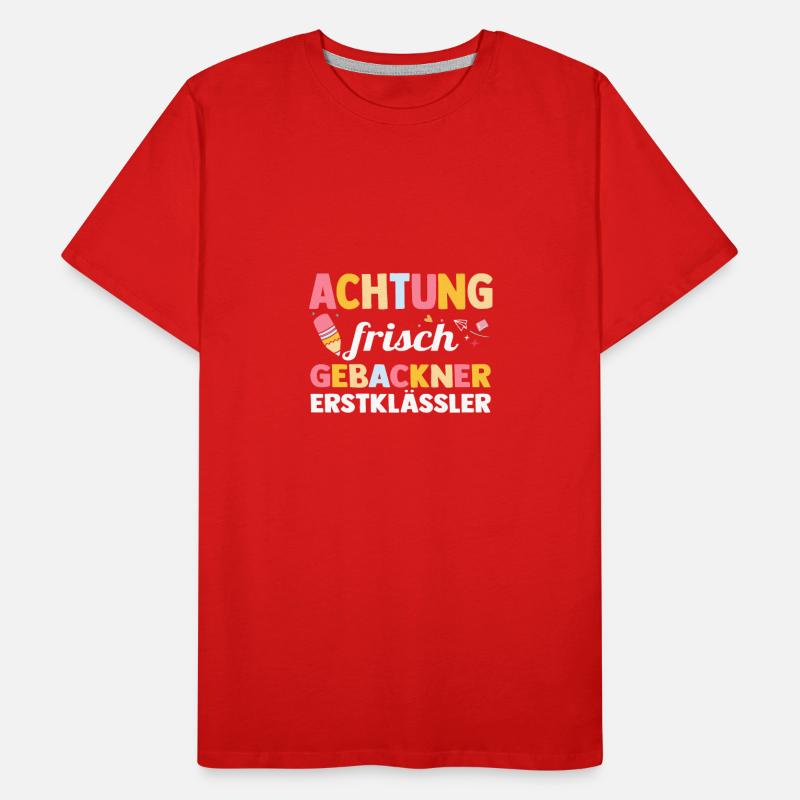 Kita sortants entrant à l'école écolier commençant l'école T-shirt bio Premium Homme