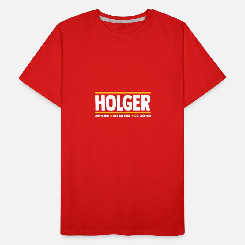 Holger Männer Premium Bio T-Shirt