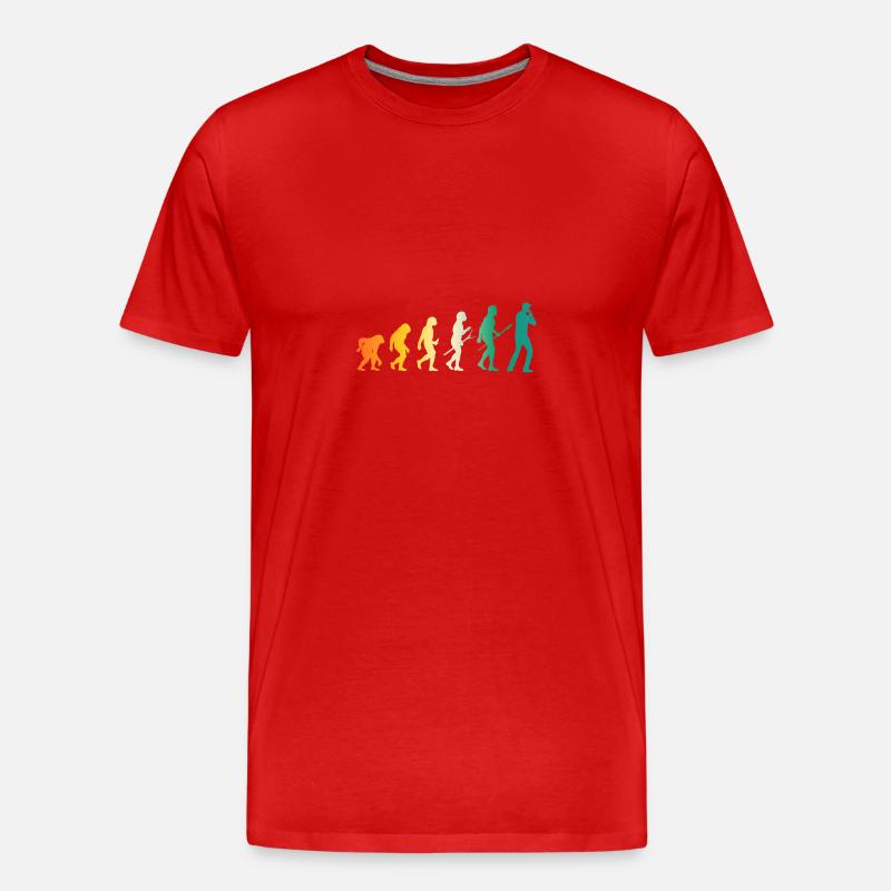 Harmonica Evolution Harmonica - Men's Premium Organic T-Shirt - red