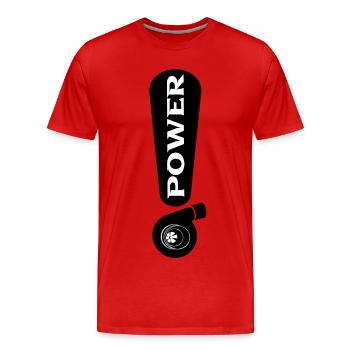 Turbo - T-shirt bio Premium Homme - rouge - Devant - Damien (186cm)