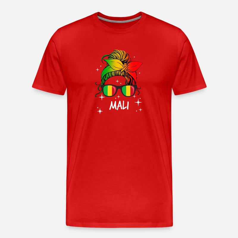 Mali - Männer Premium Bio T-Shirt - Rot