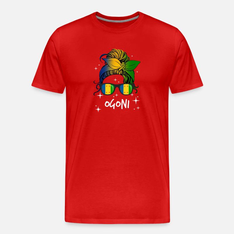 Ogoni - Männer Premium Bio T-Shirt - Rot