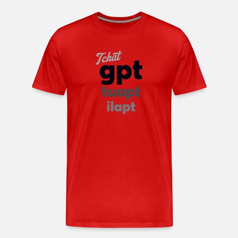 Gpt Tuapt - Männer Premium Bio T-Shirt - Rot