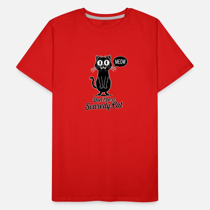 Ne soyez pas un chat effrayé T-shirt bio Premium Homme