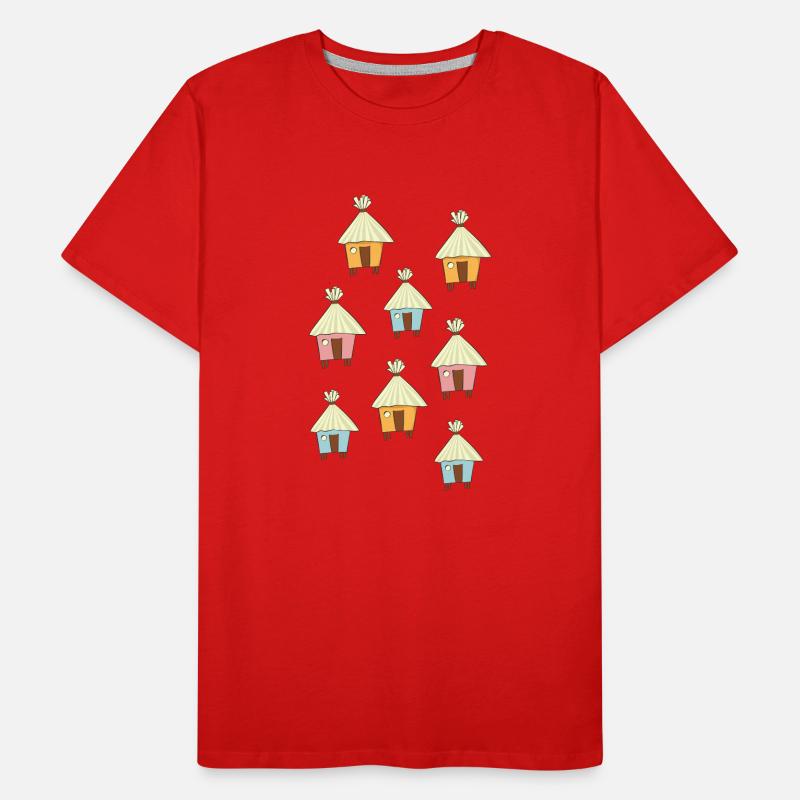 cabane de plage T-shirt bio Premium Homme