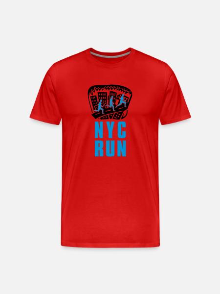 nyc_run - Men's Premium Organic T-Shirt - red