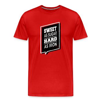 hobbies movies humor present idea sport bday - Männer Premium Bio T-Shirt - Rot - Vorne - Damien (186cm)