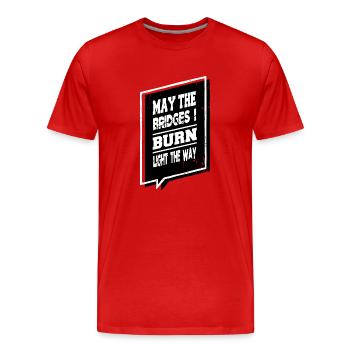 bannit nos blagues Heureux droit à l’avortement 8 mars - T-shirt bio Premium Homme - rouge - Devant - Damien (186cm)