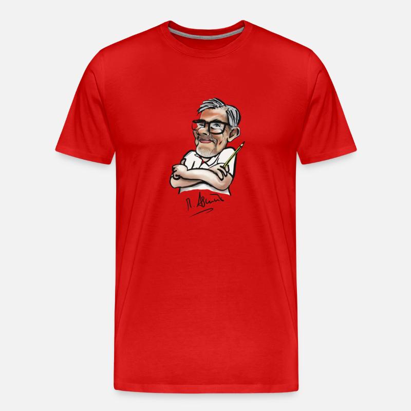 Malen mit Michael - Männer Premium Bio T-Shirt - Rot