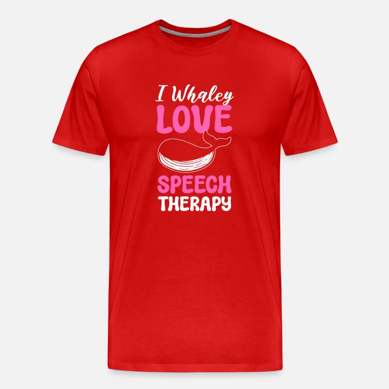 Sprachenpathologe - Männer Premium Bio T-Shirt - Rot