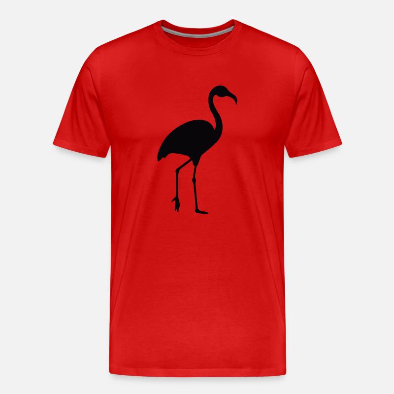 Flamingo - Männer Premium Bio T-Shirt - Rot