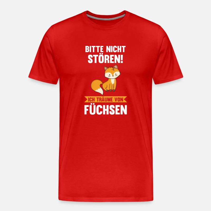 Fuchs - Männer Premium Bio T-Shirt - Rot