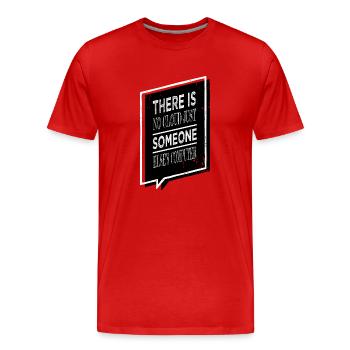 hacking gift idea hacking computer analyst - Men's Premium Organic T-Shirt - red - Front - Damien (186cm)