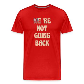 Kamala Walz - Männer Premium Bio T-Shirt - Rot - Vorne - Damien (186cm)
