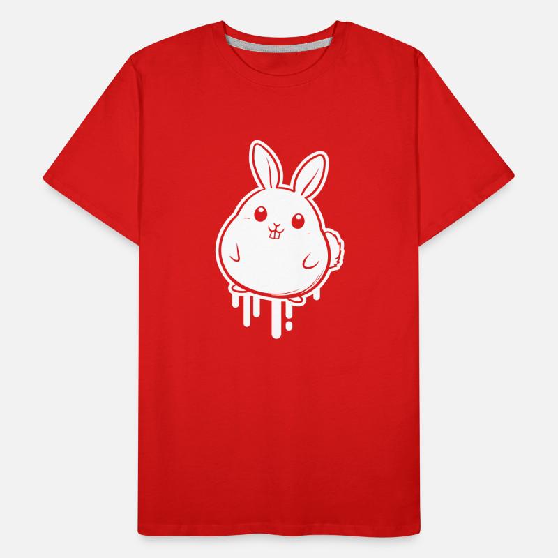 Bunny Funny Easter Cute Men's Premium Organic T-Shirt