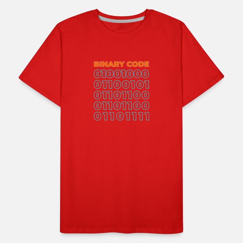 Binary code Men's Premium Organic T-Shirt