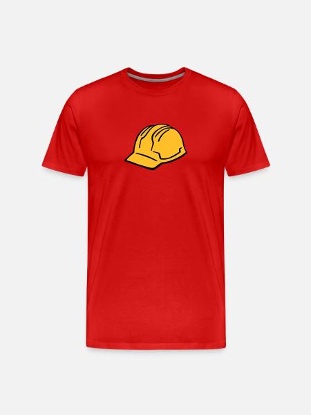 Hard hat - Men's Premium Organic T-Shirt - red