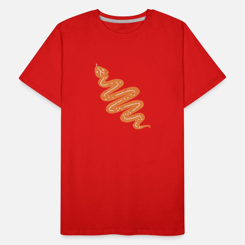 DOWN UNDER SNAKE Men's Premium Organic T-Shirt