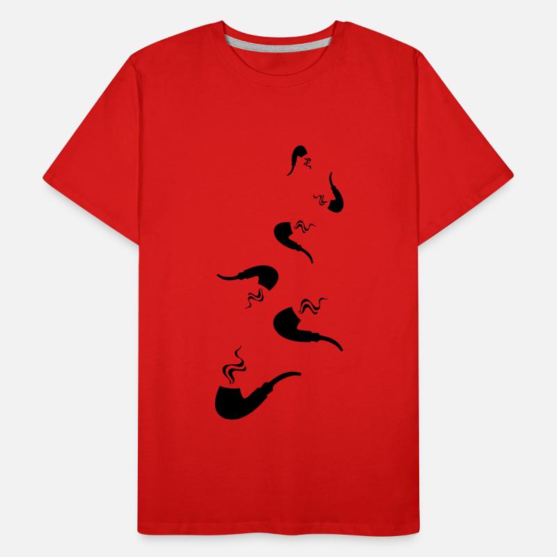Smoking a pipe Men's Premium Organic T-Shirt