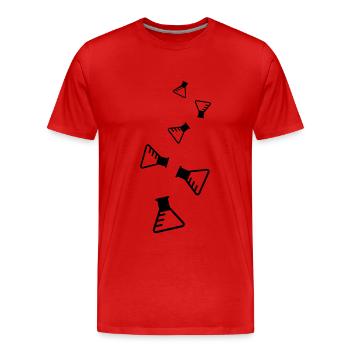Reagenzglas Icon - Männer Premium Bio T-Shirt - Rot - Vorne - Damien (186cm)