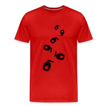 Imker Icon honig - Männer Premium Bio T-Shirt - Rot - Vorne - Damien (186cm)