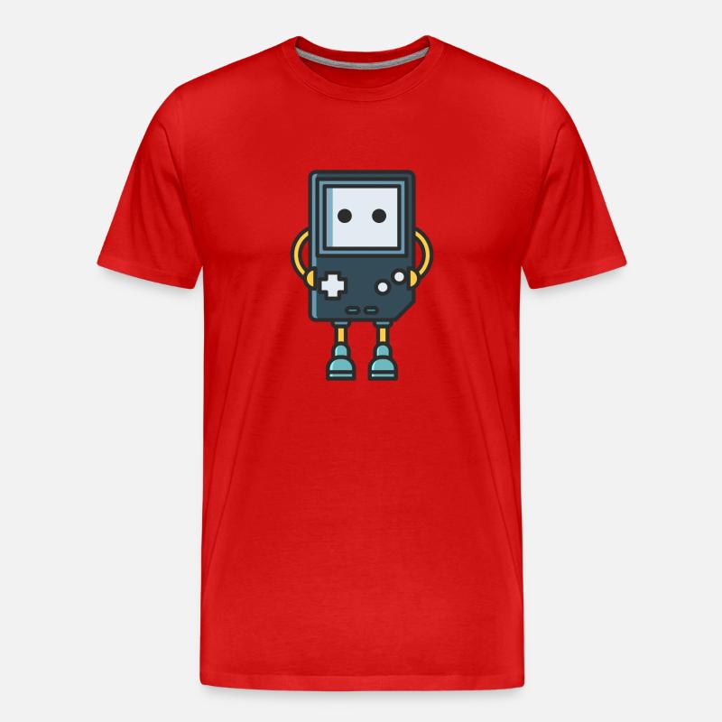 Game - Männer Premium Bio T-Shirt - Rot