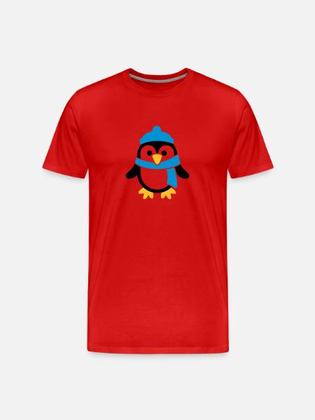 Manchot - T-shirt bio Premium Homme - rouge