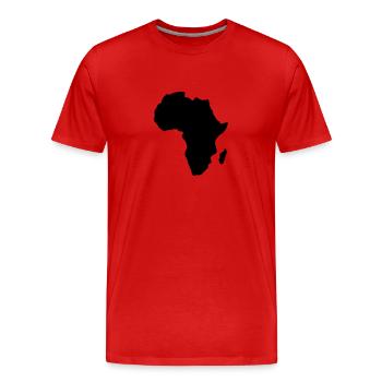 Afrika - Männer Premium Bio T-Shirt - Rot - Vorne - Damien (186cm)