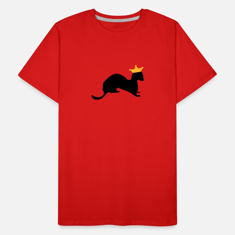 belette roi / king weasel (2c) T-shirt bio Premium Homme