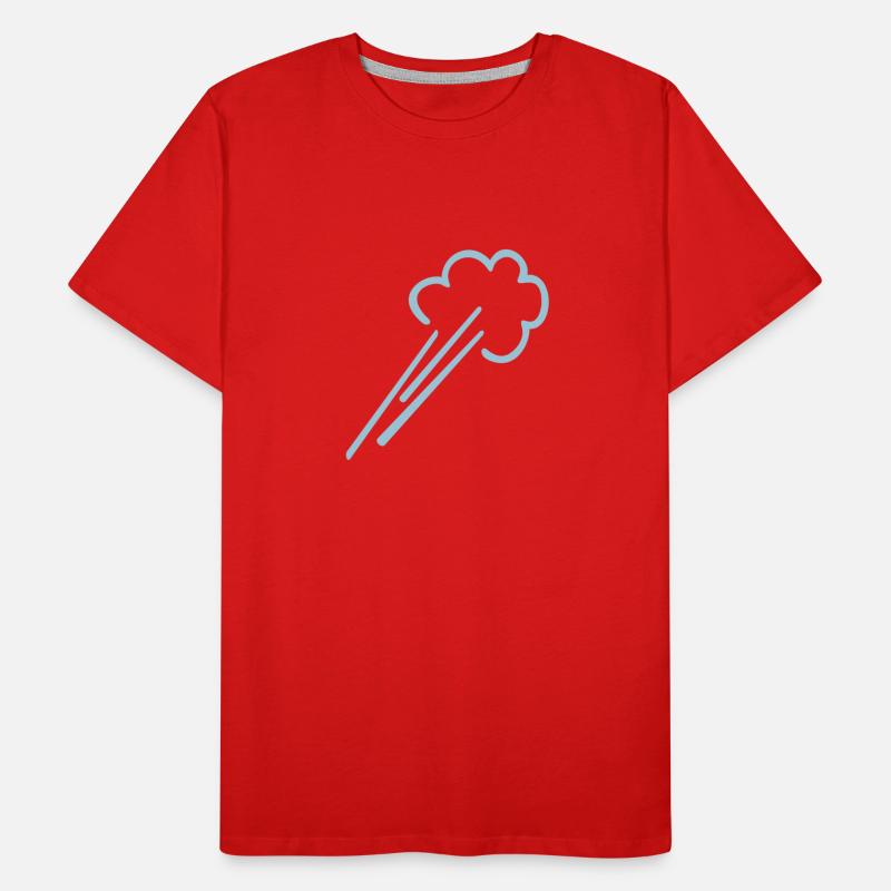 Luftstrom / wind blows (1c) Men's Premium Organic T-Shirt