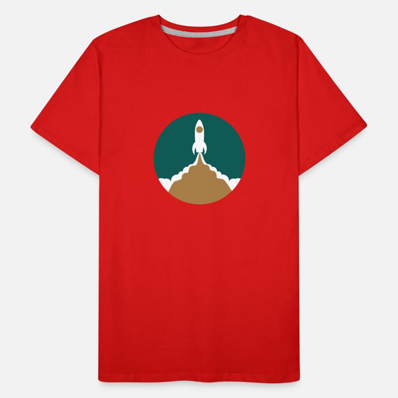 rocket launch Men's Premium Organic T-Shirt