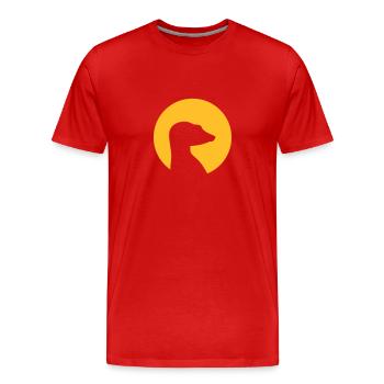 Meerkat - Men's Premium Organic T-Shirt - red - Front - Damien (186cm)