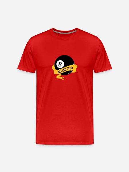 Billard Club - Männer Premium Bio T-Shirt - Rot