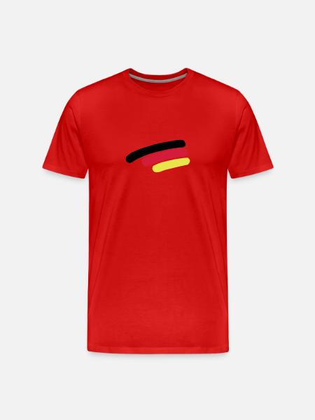 Germany flag - Men's Premium Organic T-Shirt - red