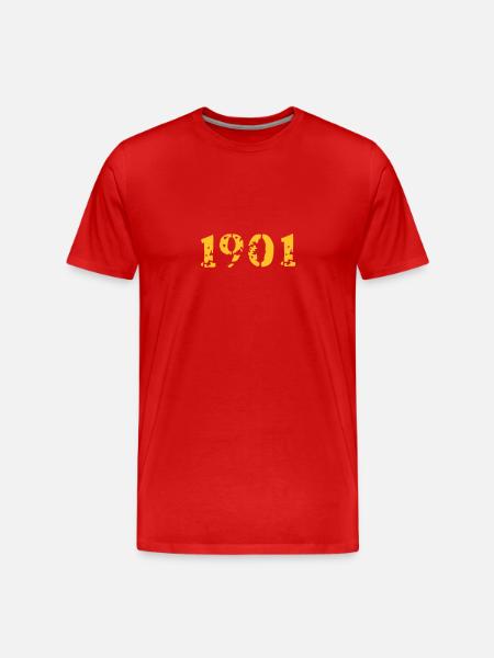 1901 - Männer Premium Bio T-Shirt - Rot