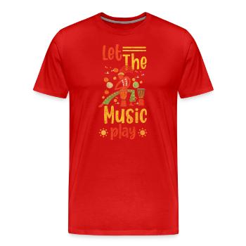 Tradition Konzert Feiern - Männer Premium Bio T-Shirt - Rot - Vorne - Damien (186cm)