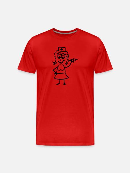 Infirmière - T-shirt bio Premium Homme - rouge