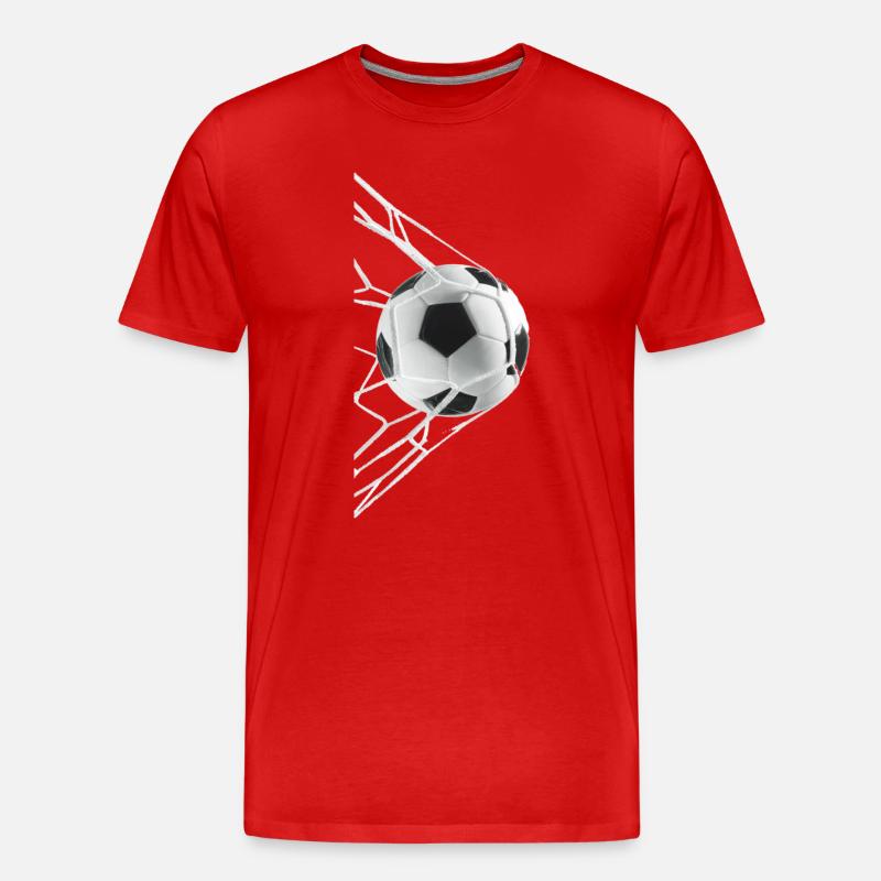Fußball - Männer Premium Bio T-Shirt - Rot