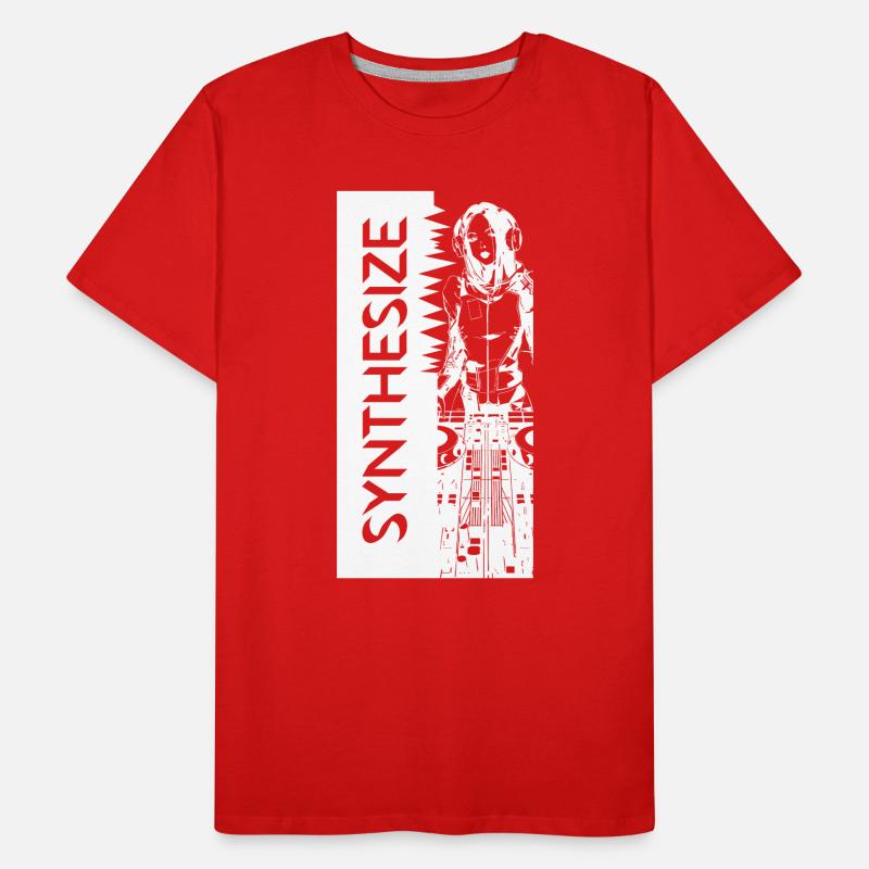 Synth White Männer Premium Bio T-Shirt