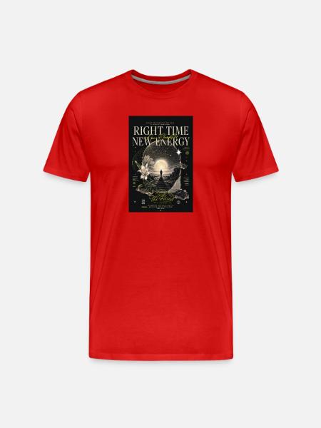 Right Time New Energy - Men's Premium Organic T-Shirt - red