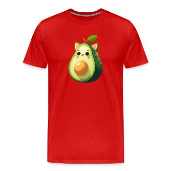 Lawyer - Men's Premium Organic T-Shirt - red - Front - Damien (186cm)