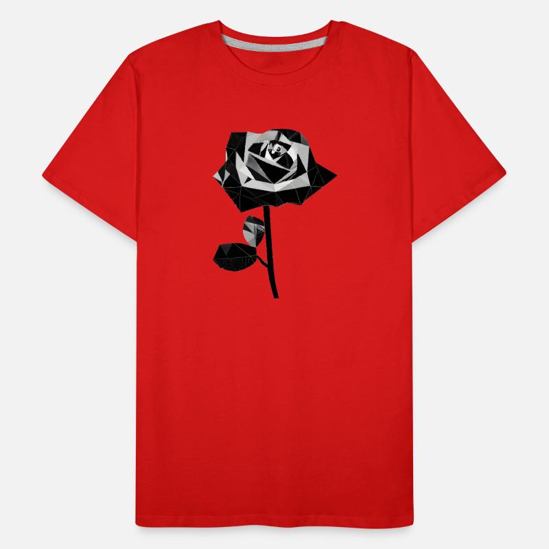 Polygon black rose Men's Premium Organic T-Shirt
