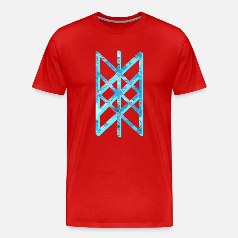 netz der wyrd e 78 - Männer Premium Bio T-Shirt - Rot