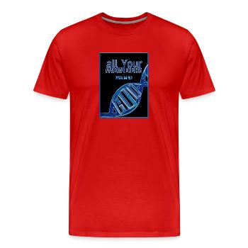 all YOUR wonders DNA - Men's Premium Organic T-Shirt - red - Front - Damien (186cm)