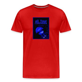all Your wonders - Jellyfish - Men's Premium Organic T-Shirt - red - Front - Damien (186cm)