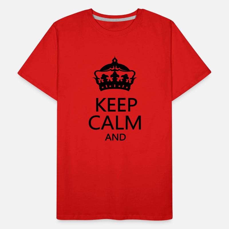 krone_keep_calm Men's Premium Organic T-Shirt