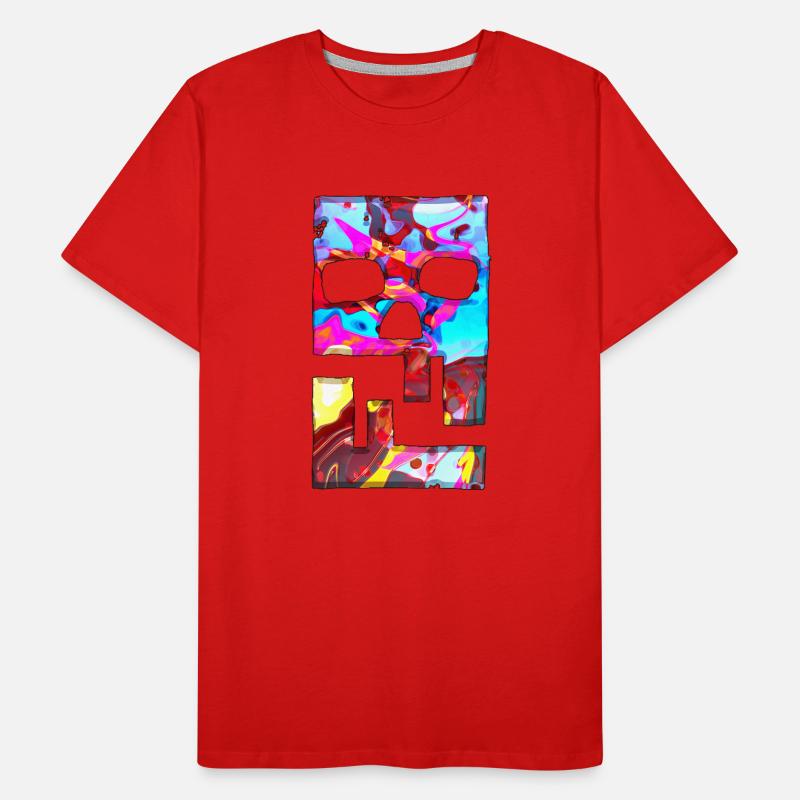 Hacking Hacks Hacker Malware Logo Emblem Männer Premium Bio T-Shirt