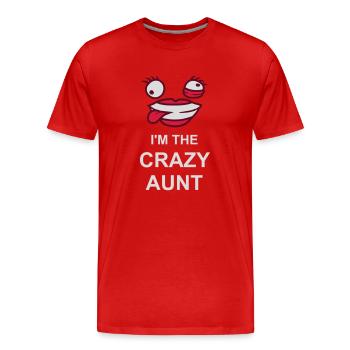 im the crazy aunt - Männer Premium Bio T-Shirt - Rot - Vorne - Damien (186cm)